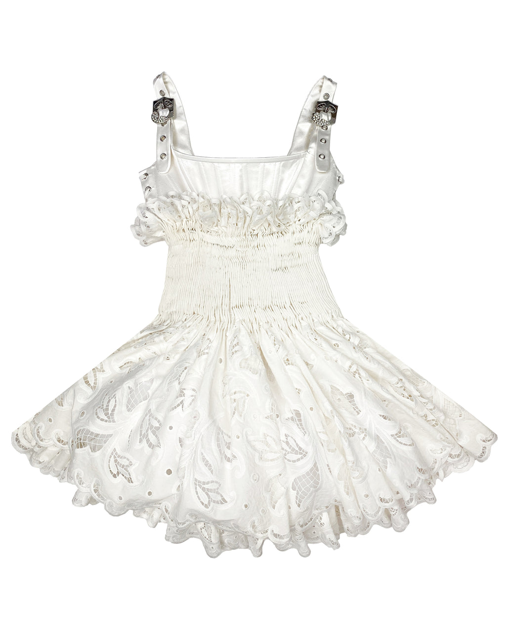 Faddy Bustier Smocked Dress