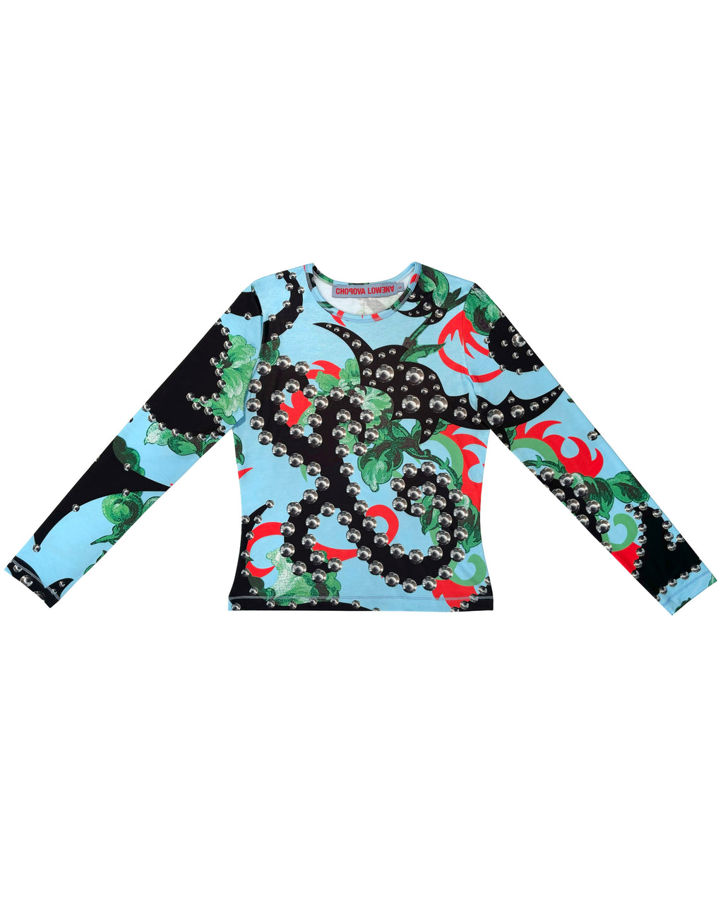 Spangle Tangle Fitted Jersey Top