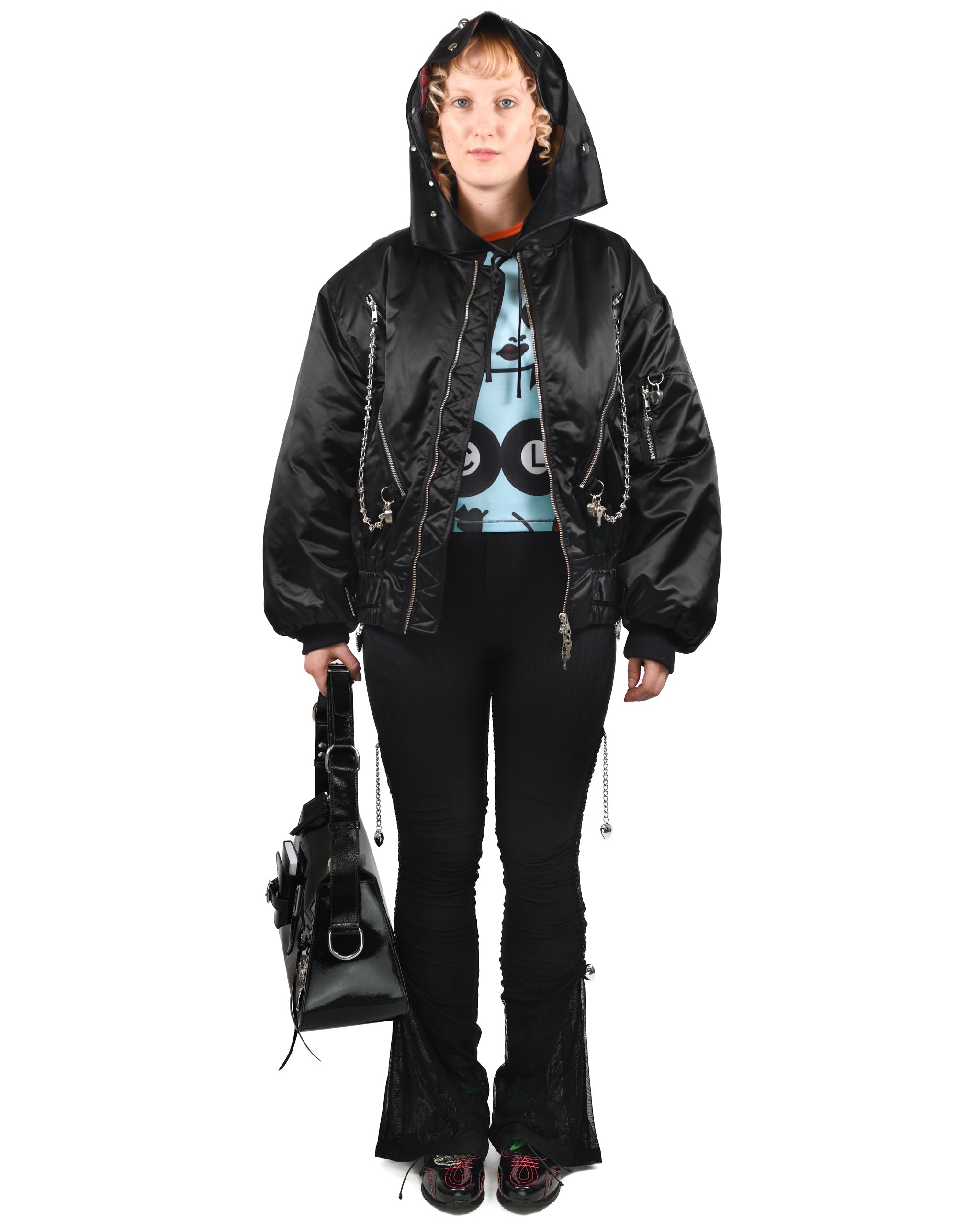 Exclusive Helter Black Bomber Jacket