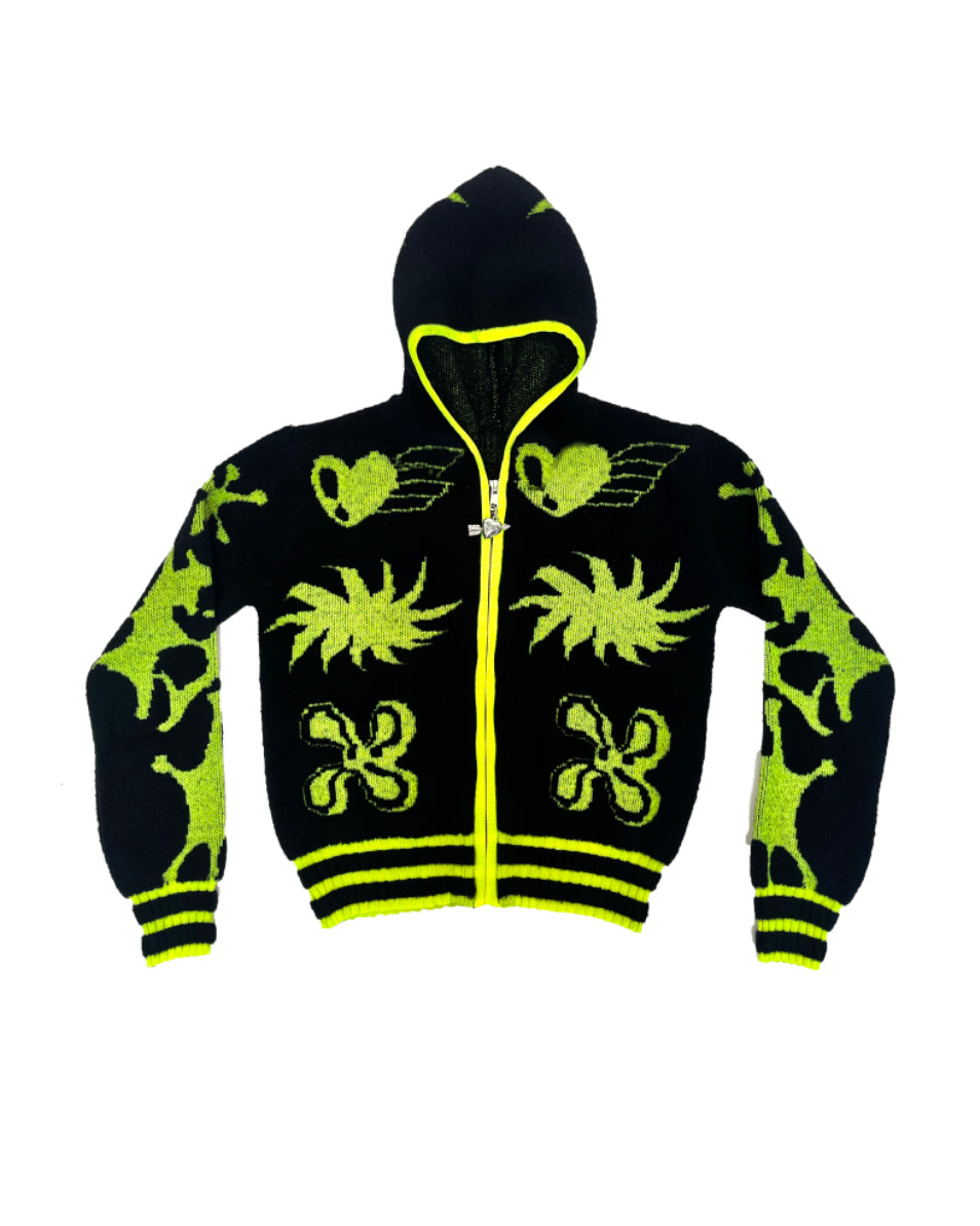 Neon Cartoon Cardigan