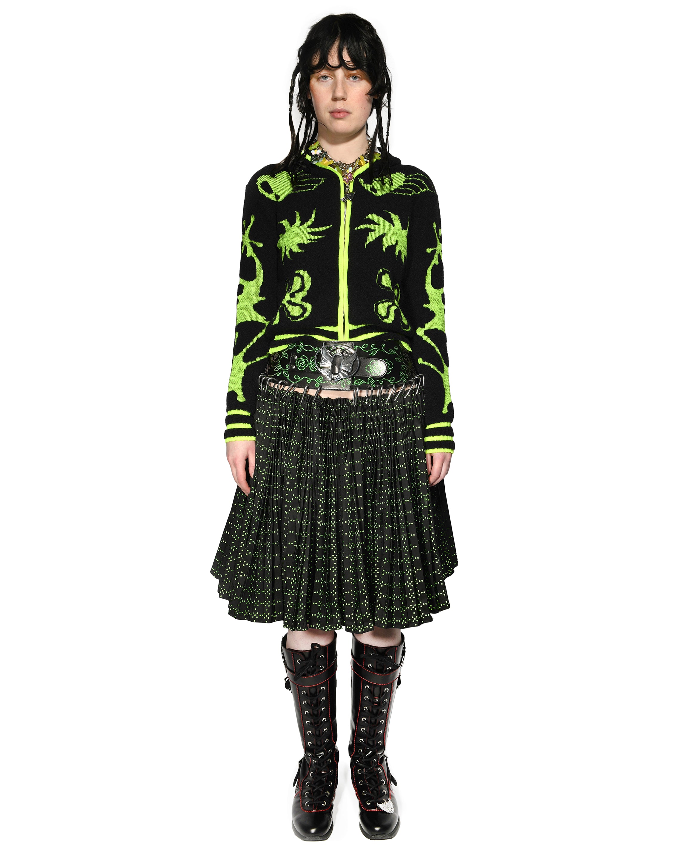 Neon Cartoon Cardigan