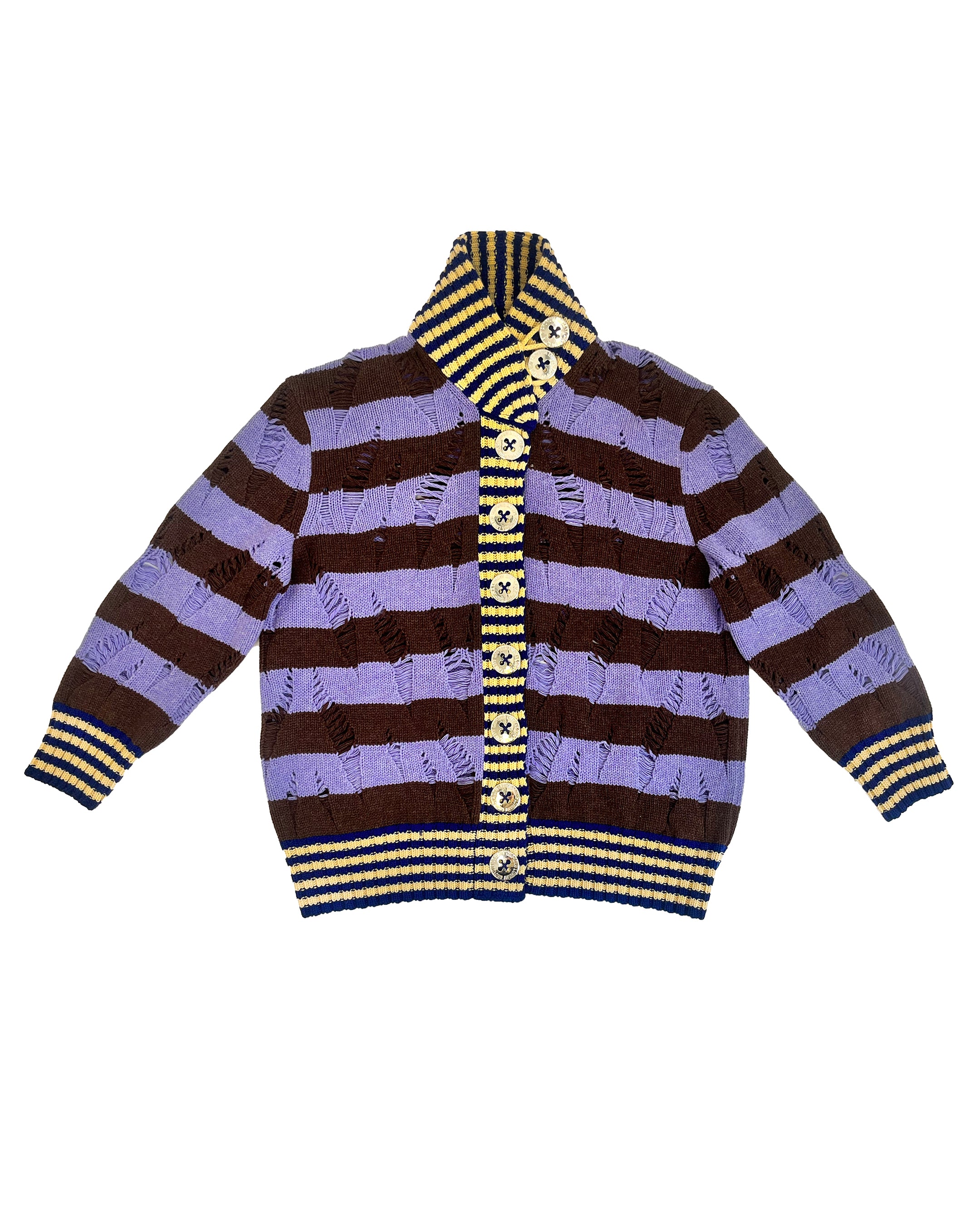 Letterman Purple Cardigan