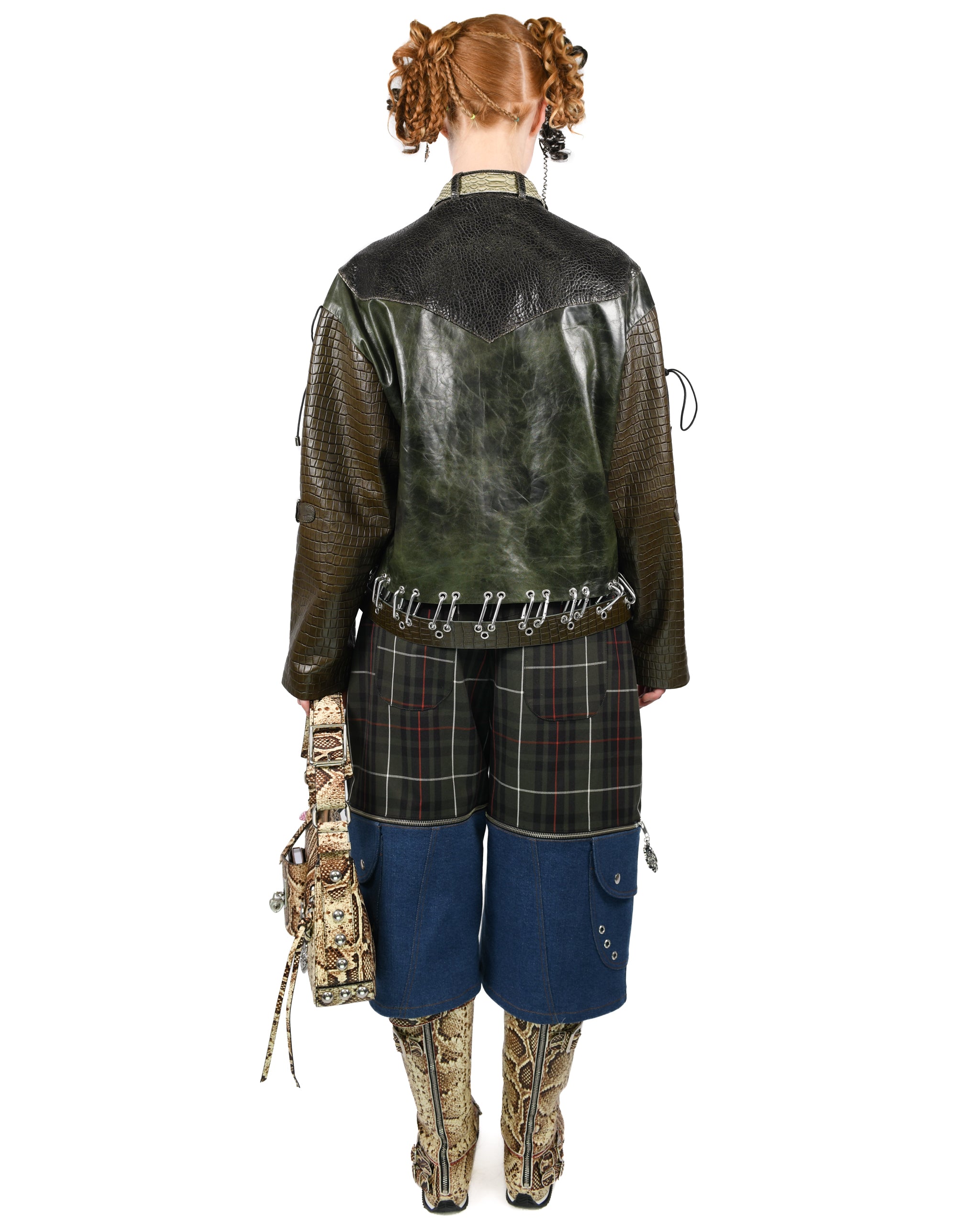 Inversion Laced Leather Jacket