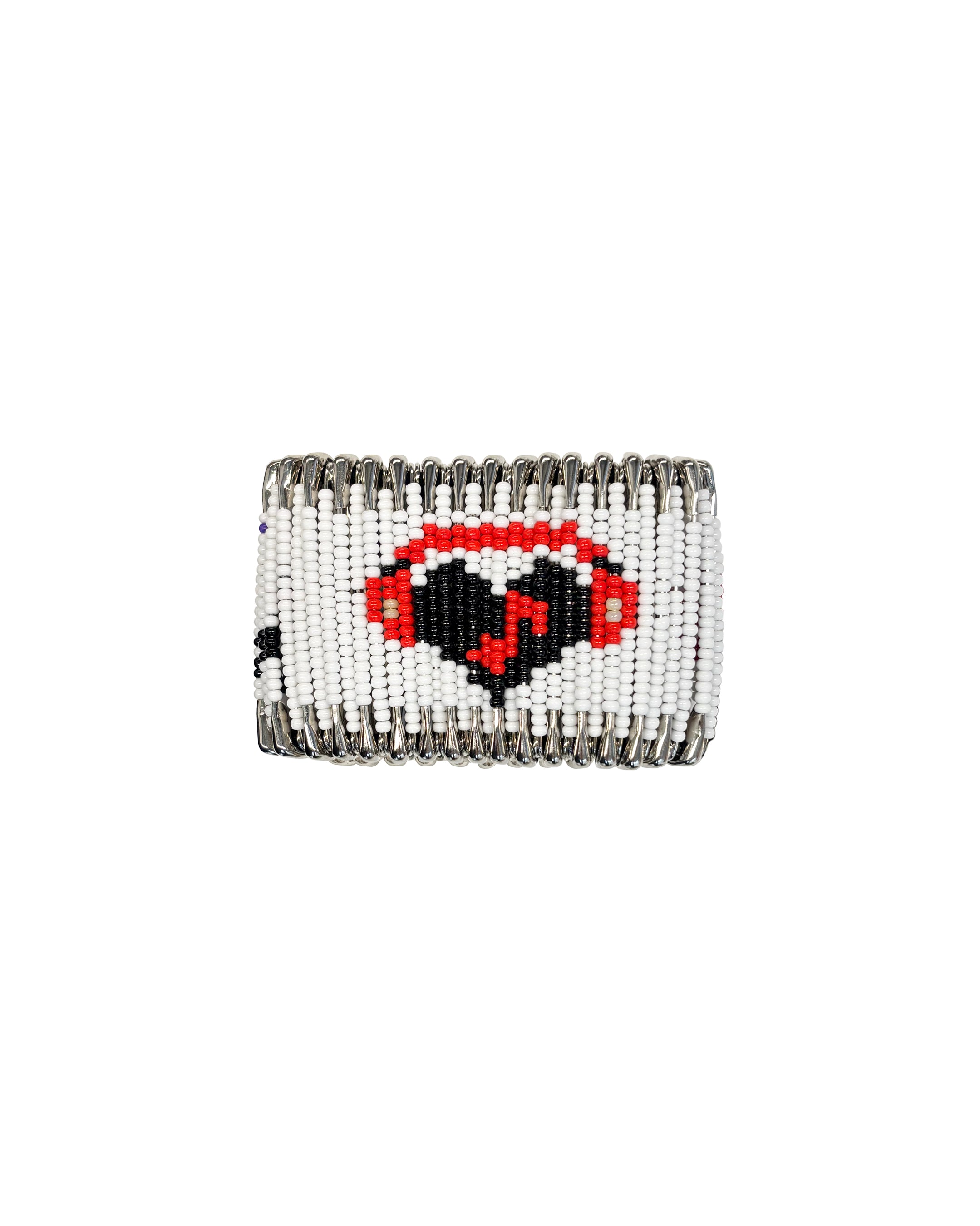 White Safety Pin Bracelet