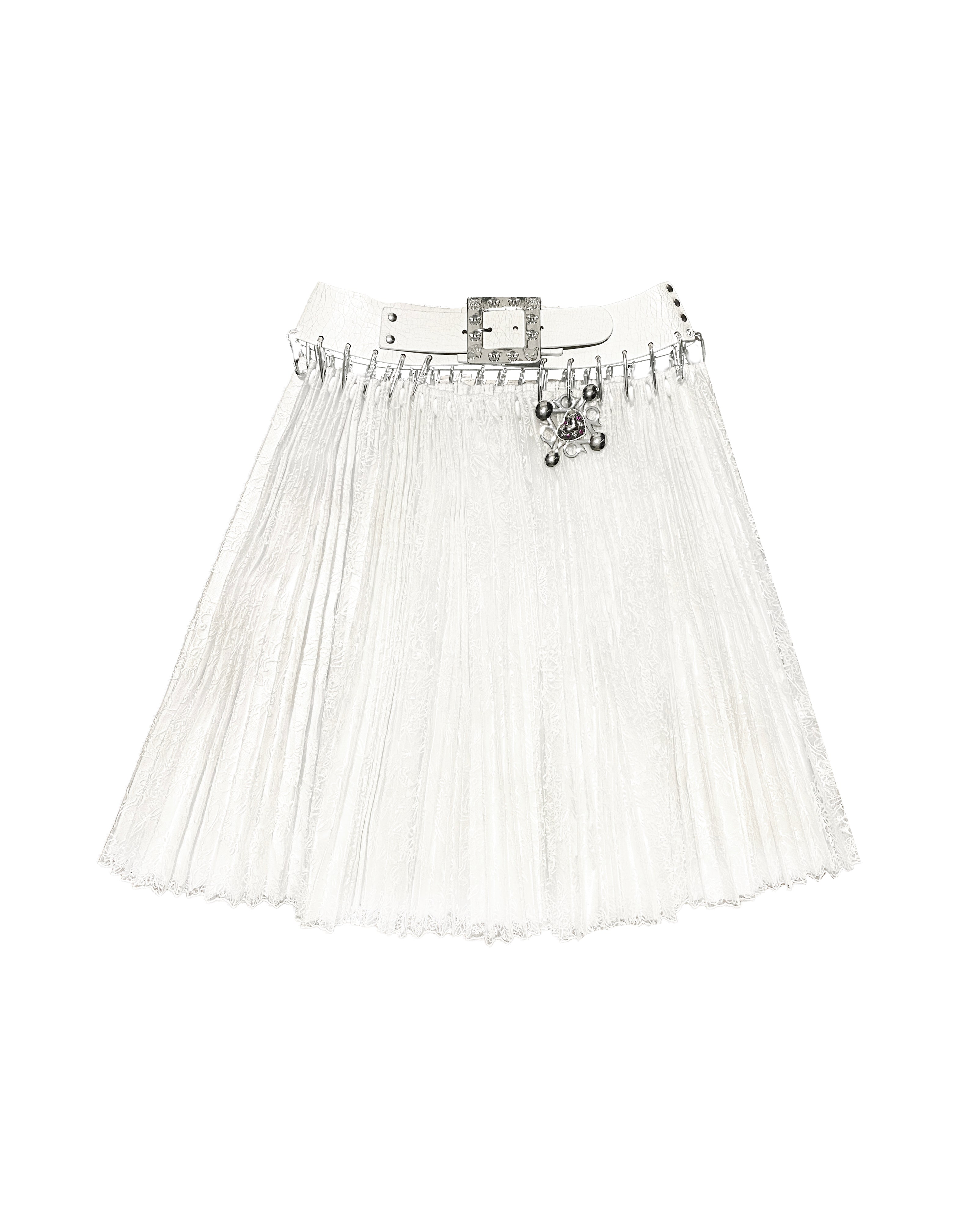 Laysin Lace Knee Carabiner Skirt