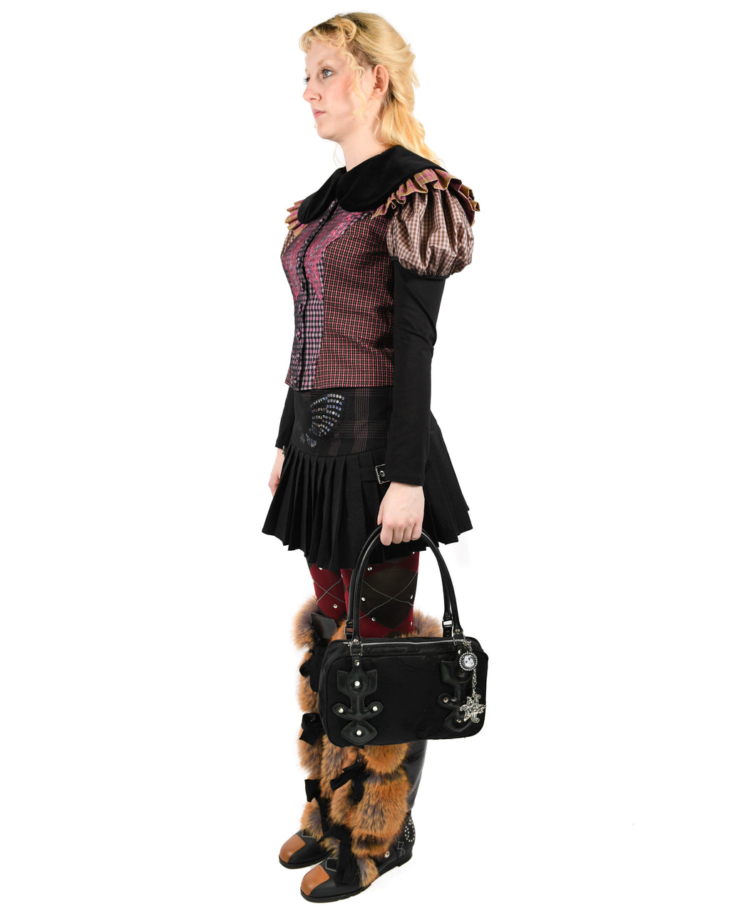 Swoon Tartan Blouse