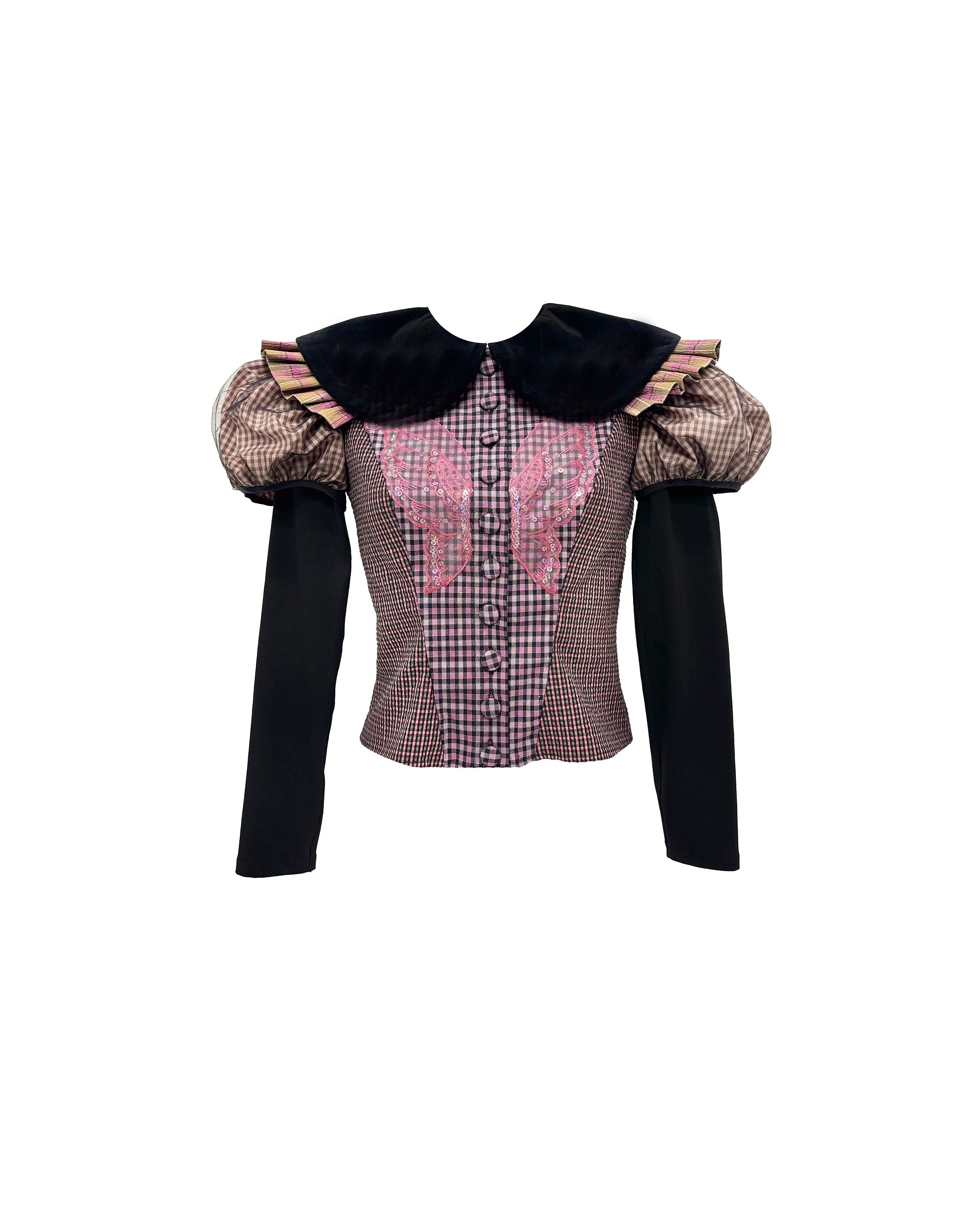 Swoon Tartan Blouse
