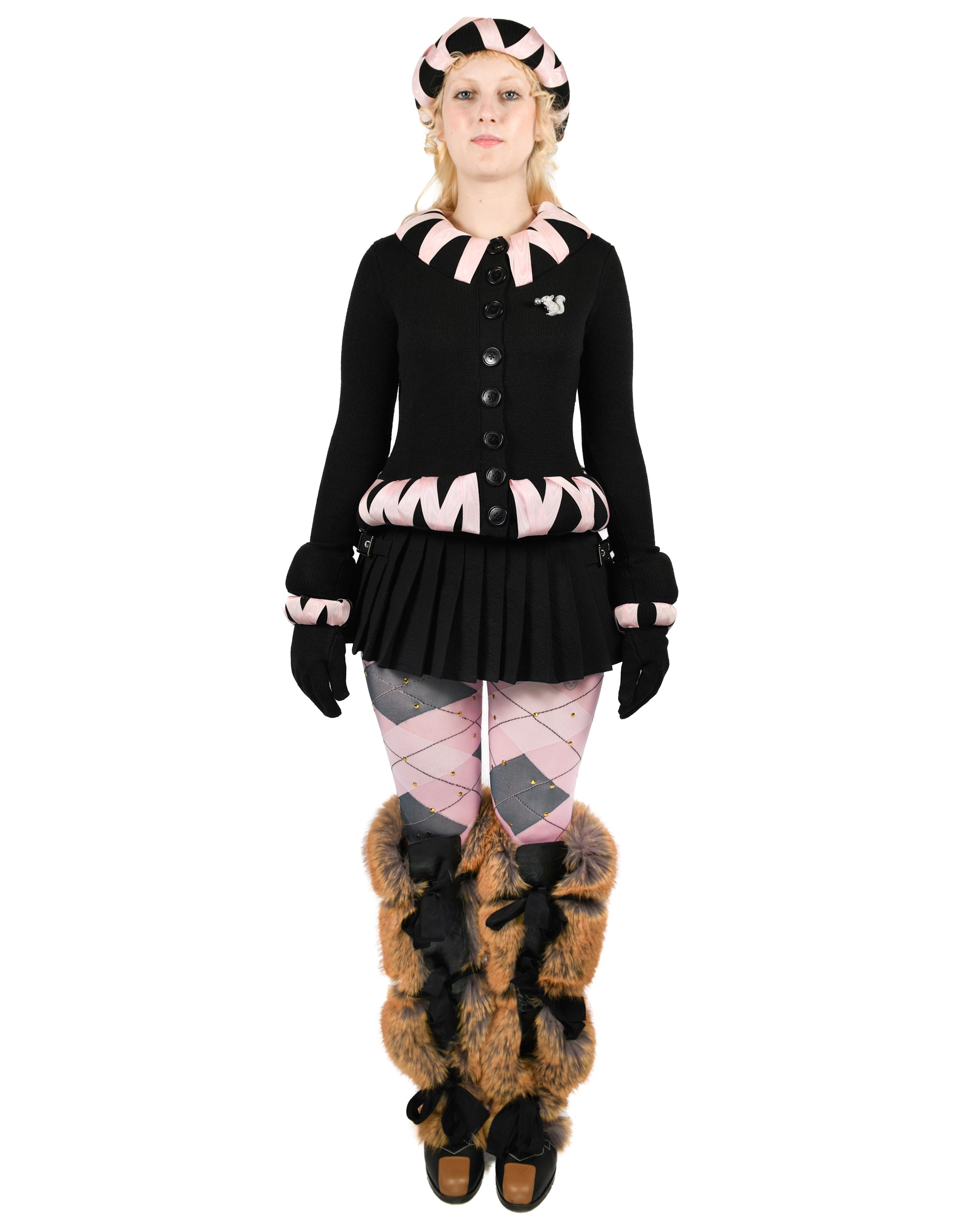 Cribbage Cross Black Cardigan