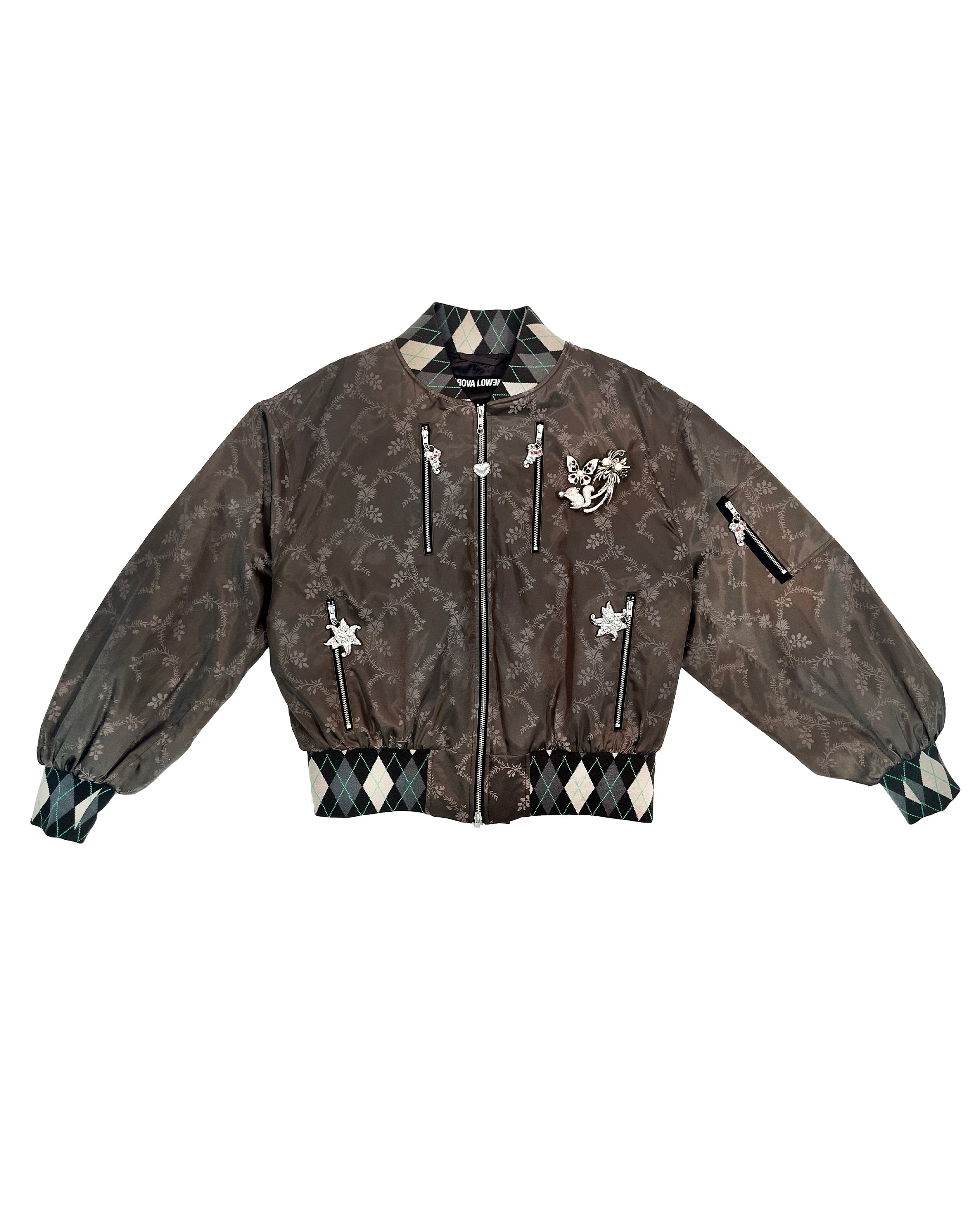 Crescent Green Bomber Jacket