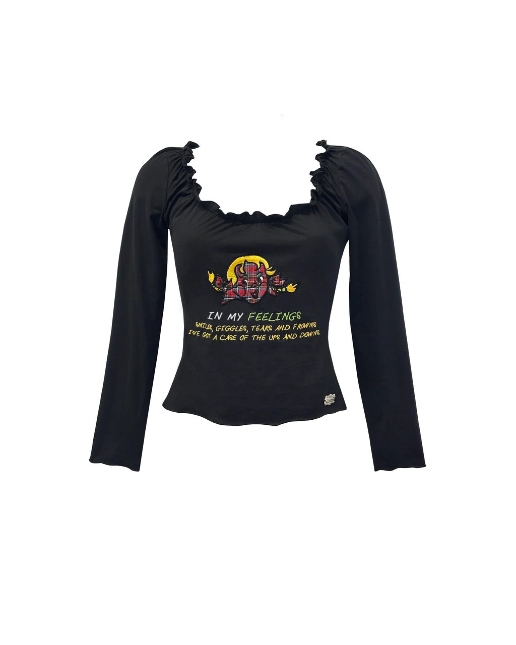 FEELINGS Happy Long Sleeve Top