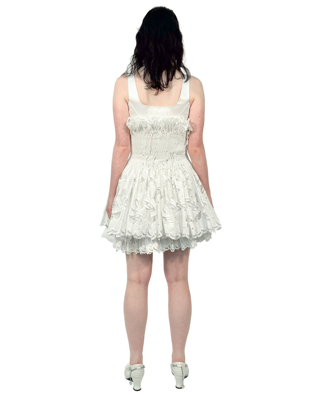 Faddy Bustier Smocked Dress