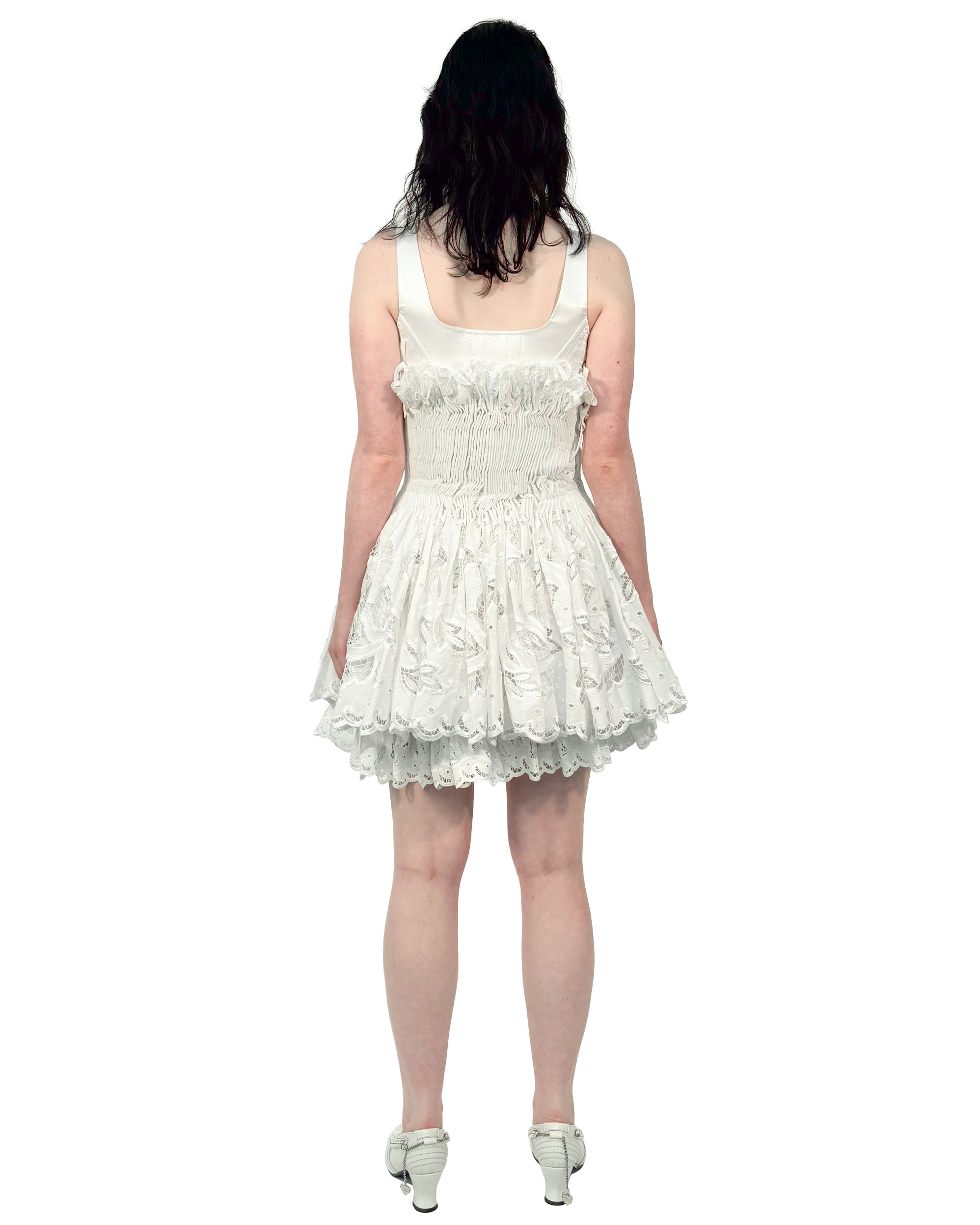 Faddy Bustier Smocked Dress