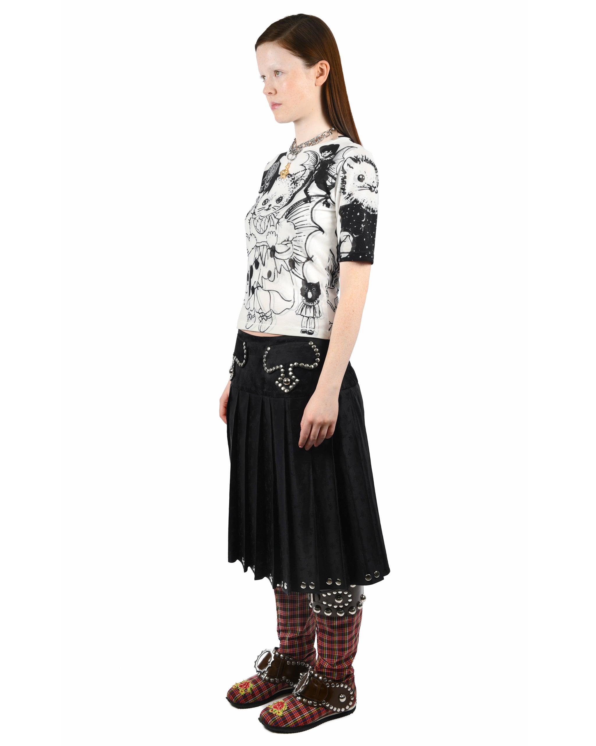 Cat Consort Short Sleeve Mesh Top