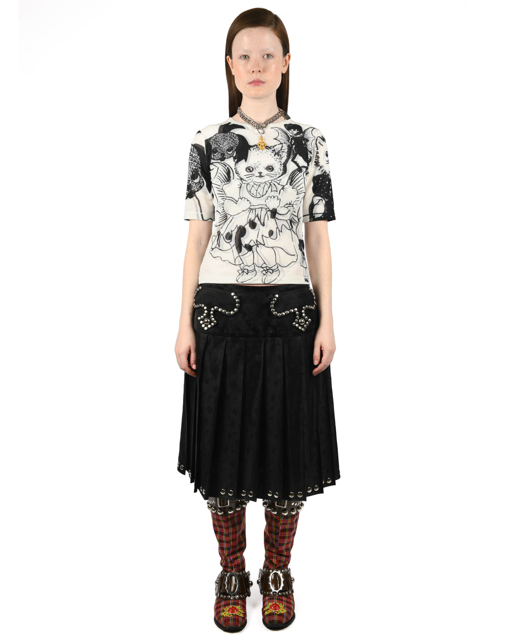 Cat Consort Short Sleeve Mesh Top